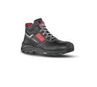 U-Power - Chaussures de sécurité hautes hydrofuges Gravel - Environnements humides et froids - RS S3 HRO Hi Ci SRC 41 Noir/Rouge