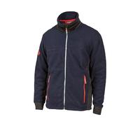 U-POWER DON'T WORRY... BE HAPPY! Giacca In Pile Con Cerniera Bark Deep Blue Giacca in Pile con Cerniera BARK Deep Blue Uomo