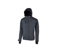 U Power FU187AG Linea FUTURE Modello SPACE Giacca Softshell con membrana U-Tex, 96% Poliestere/4% Spandex, Asphalt Grey, 2XL Dimensioni
