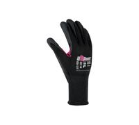 U-Power Love Guanti Da Lavoro Antifortunistica Suporto Nylon Spandex Elasticizzato Spalmatura Nitrile Foam Rinforzo Tra Police Indice Touchscreen Protezione Rischi Meccanici Termici Nero Fucsia 7/S