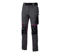 U Power Pe145gf-2xl-Pantalones Gama Modelo Talla PE145GF-2XL-Pantaloni Gamma Performance Modello Atom Grey Fucsia Taglia 2XL, Nero, XXL Grande Largo Unisex-Adulto