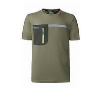 U Power FU248BO Linea U-Supremacy Modello Christal T-Shirt Uomo in Tessuto con Tecnologia Heiq Smart Temp, 100% Poliestere, Burnt Olive, 5XL Dimensioni