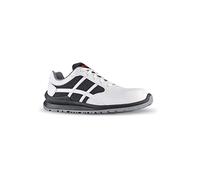 U-POWER DON'T WORRY... BE HAPPY! Scarpe Antinfortunistiche da Lavoro,MOD.Mika s S1PS FO SR,Puntale Antiperforazione No Metal, Unisex-Adulto, Bianco/Grigio Piombo, 43 EU