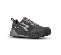 U-Power | DORNE ESD S3S Ci Hi HRO FO SR Le Scarpe Antinfortunistiche Basse con Puntale Nanofiber, Lamina Antiperforazione, Suola Super Critical Technology, Nero Grigio, Taglia 43