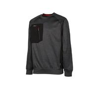 U-Power | Felpa da Lavoro York in Tessuto Tecnico Morbido e Traspirante con Tasca Verticale e Zip, 100% Poliestere Opaco