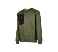 U-Power | Felpa da Lavoro York in Tessuto Tecnico Morbido e Traspirante con Tasca Verticale e Zip, 100% Poliestere Opaco