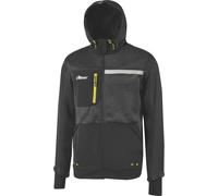 Felpa Galaxy Tg. L nero-giallo U-power