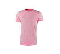 U-Power Fluo, T_Shirt Classica Slim Fit, Abbigliamento da Lavoro da Uomo, Tessuto in Cotone, Girocollo, Manica Corta, Confortevole, Casual, Abbigliamento Estivo (PINK FLUO - L)