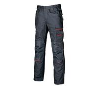U-Power FREE, pantaloni da uomo, pantaloni cargo multitasche, tasche per ginocchiere, tasca sulla coscia rimovibile, tessuto confortevole, inserto elastico, usura esterna resistente (Deep Blue-52)