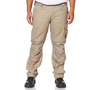 U-Power FREE, pantaloni da uomo, pantaloni cargo multitasche, tasche per ginocchiere, tasca sulla coscia rimovibile, tessuto confortevole, inserto elastico, usura esterna resistente (DESERT SAND_50)