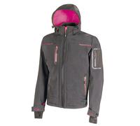 U-Power - FU187GF-M - Giacca Softshell donna Space Lady - taglia M - grigio-fucsia - U-Power - 97982 - Conf. da 1 Pz. - FU187GF-M