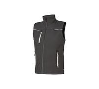 U-Power FU188AG Linea FUTURE Modello UNIVERSE Gilet Softshell con membrana U-Tex, 96% Poliestere/4% Spandex, Asphalt Grey, 3XL Dimensione