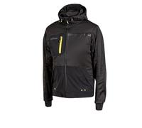 Felpa full zip + cappuccio galaxy u-power black carbon xxl U-power