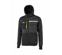 U-Power GALAXY, Felpa, con Cappuccio Regolabile, Tessuto Traspirante, Banda Riflettente, Capospalla, con Polsino Elasticizzato Antivento, Tasconi (DARK GREEN_XL)