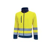U-Power HL207YF Linea Hi Light Modello Boing Giacca in pile con cerniera completa, 100% poliestere, giallo fluo, L Taglia