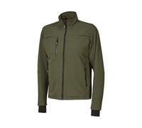 U-Power Giacca da lavoro Pluton da uomo, caldo pile, abbigliamento invernale casual, antivento, impermeabile, zip intera, capispalla confortevole, per escursionismo, corsa, ciclismo (DARK GREEN_L)