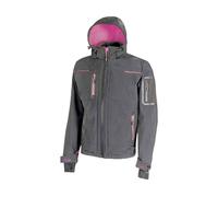U-Power FU187GF, Giacca Unisex - Adulto, Grigio/Fucsia, XS