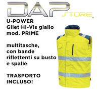 U-POWER - Gilet ad alta visibilità multitasche mod. PRIME - rif. cod. HL159YF
