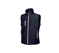 U-POWER | Gilet da Lavoro CLIMB, in Tessuto Soft Shell Stretch Traspirante Antivento e Idrorepellente, tasche frontali e portacellulare, fondo sagomato, 96% Poliestere 4% Elastane
