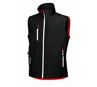 U-POWER | Gilet da Lavoro CLIMB, in Tessuto Soft Shell Stretch Traspirante Antivento e Idrorepellente, tasche frontali e portacellulare, fondo sagomato, 96% Poliestere 4% Elastane