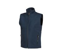 U-POWER | Gilet da Lavoro Uomo con Zip DUBLINO, Softshell Mechanical Stretch, Impermeabile, Traspirante, 100% poliestere