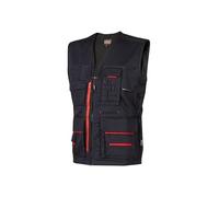 U-POWER | Gilet da Lavoro FUN, con Tasche Multifunzionali e Chiusura Sicura Velcro, si abbina perfettamente al pantalone Smile e al bermuda Party di U-Power, 60% Cotone 40% Poliestere Twill