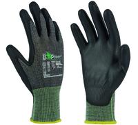 U-Power Guanti Da Lavoro Antitaglio Samba In Nylon/PU-Foam Col. Grigio/Verde Tg.