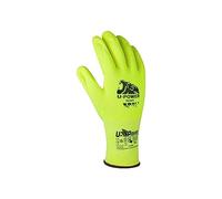 Guanti di protezione ICON - con polsino nero - taglia 10 - giallo fluo - U-Power