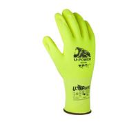 U-Power Icon Guanti Da Lavoro Antifortunistica Supporto Nylon Spandex Elasticizzato Spalmatura Nitrile Sabbiato Touchscreen Protezione Rischi Meccanici Termici Verde 10/XL 12 Pz