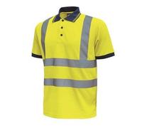 U-POWER HL166YF-S - Polo manga corta alta visibilidad gama HI-LIGHT modelo FOG Yellow Fluo Conf=3 Pz Talla S