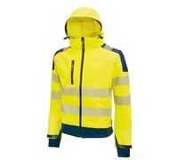 U-Power - HL169YF-L - Giacca alta visibilità Softshell Miky - taglia L - giallo fluo - U-Power - 89950 - Conf. da 1 Pz. - HL169YF-L