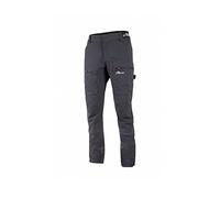 U-Power HORIZON, pantaloni da lavoro da uomo cargo slim fit, con chiusura a bottoni, ampie tasche multiple, tessuto in cotone poliestere comodi