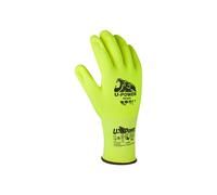 U-Power Icon Guanti Da Lavoro Antifortunistica Supporto Nylon Spandex Elasticizzato Spalmatura Nitrile Sabbiato Touchscreen Protezione Rischi Meccanici Termici Verde 11/XXL 12 Pz