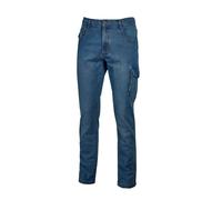 U-Power Jam, Jeans Elasticizzati da Uomo, Design ruggine, Comodo Tessuto di Cotone, Abbigliamento Casual, Multitasche, Pantaloni a Gamba Dritta (Guado Jeans_S)
