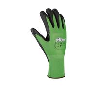 U-Power Kalix Guanti Da Lavoro Antifortunistica Supporto Poliestere E Spandex Spalmatura Nitrile Riciclati Resistenza All’Abrasione Protezione Rischi Meccanici Termici Verde 11/XXL 12 Pz