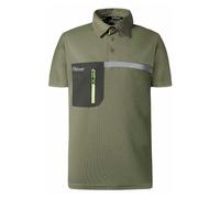 U-Power Libra Polo da lavoro in tessuto termoregolatore, verde oliva