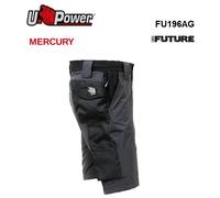 U-POWER MERCURY ASPHALT GREY BERMUDA DA LAVORO FU196AG TESSUTO STRETCH