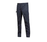 U POWER Nero Carbonio Pantaloni da Lavoro Casual Uomo