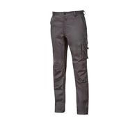 U-Power OCEAN, Pantaloni da Lavoro da Uomo, Pantaloni Cargo Slim_Fit, con Chiusura a Bottoni, Ampie Multi_tasche, Tessuto in Cotone Stretch (REY IRON - M)