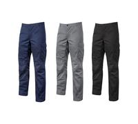 Pantaloni da lavoro estivi U-Power Ocean Slim fit in cotone elasticizzato