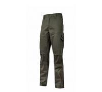 U POWER - Pantaloni da Lavoro Multitasche Mod. Guapo 100% Cotone