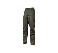U-Power ST211DG Linea Smart Modello Bello Pantaloni da Lavoro, 98% Cotone/2% Spandex, Dark Green, S Dimensione