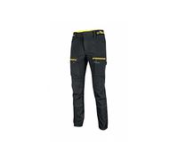 U-Power HORIZON, pantaloni da lavoro da uomo cargo slim fit, con chiusura a bottoni, ampie tasche multiple, tessuto in cotone poliestere comodi