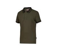 U-Power WAY, t-shirt polo in cotone da uomo, manica corta, tessuto double stretch, vestibilità slim, collo a costine, capospalla rilassato e confortevole (Dark - M)