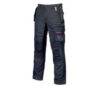 U-Power Race, Pantaloni Multitasche con Inserti ad Alta visibilità e in Tessuto antiabrasivo, Ginocchiera ergonomica (56)