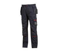 U-Power Race, Pantaloni Multitasche con Inserti ad Alta visibilità e in Tessuto antiabrasivo, Ginocchiera ergonomica (54)