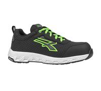 U-Power - RE20064-45 - Calzatura di sicurezza Mitch Red Ego S3S ESD - numero 45 - nero-verde - U-Power - 103332 - Conf. da 1 Pz. - RE20064-45