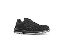 U-Power RI20074 Gessato, scarpe antinfortunistiche basse, leggere e comode U-Power della linea Red Industry, con tomaia in Morbida pelle nabuk naturale bottalato, idrorepellente, puntale AirToe Composite