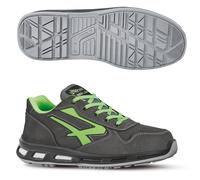 U-Power - RL20174-47 - Calzatura di sicurezza Yoda S3 SRC Red Lion - pelle nabuk - numero 47 - grigio scuro-verde - U-Power - 86365 - Conf. da 1 Pz. - RL20174-47