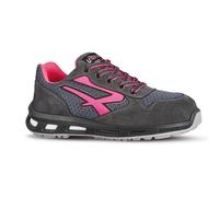 U-Power - RL20216-36 - Calzatura di sicurezza Verok SP1 SRC - nylon-pelle scamosciata - grigio-rosa - taglia 36 - U-Power - 89808 - Conf. da 1 Pz. - RL20216-36
